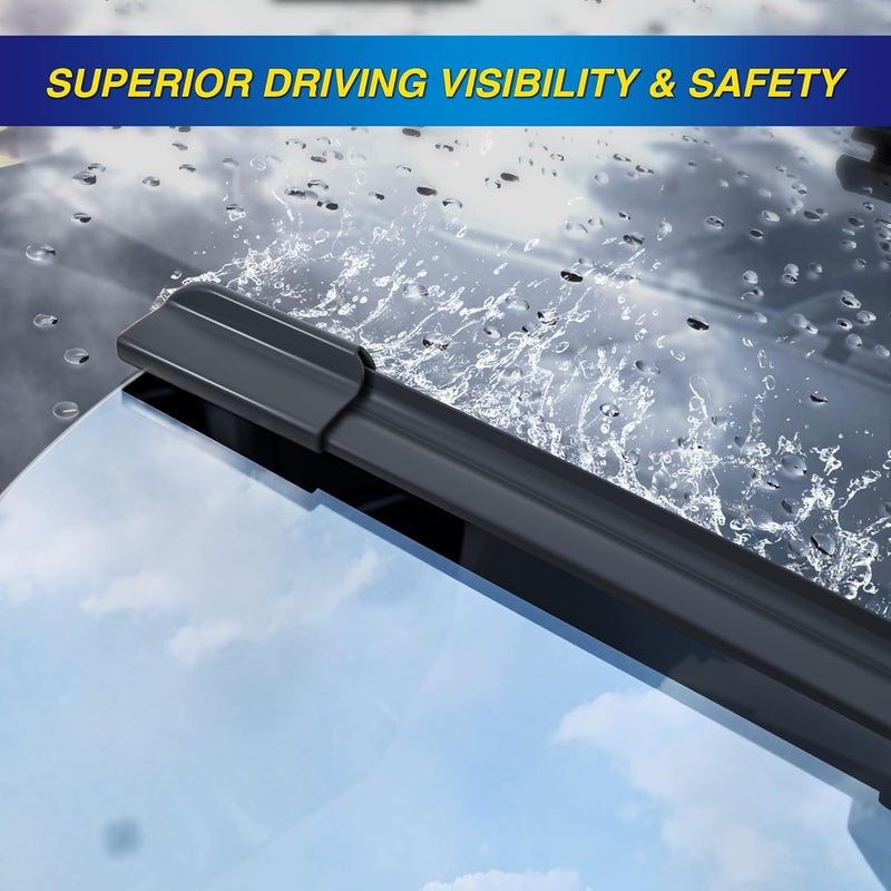 5PLUS ® Windshield Wipers Replacement for Chevy trax 2022-2015,Silicone Water Repellent Wiper Blades-26"/14"/10"(Set of 3), OEM Fit, All-Season, Easy Installation - Image 4